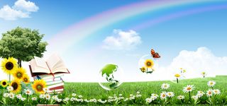 城市建筑环保背景海报高清