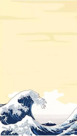 简约复古海浪H5图高清