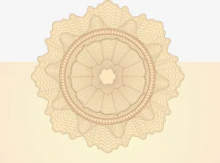 古典花纹优惠券兑奖券素材免抠