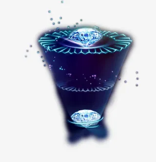 h5素材炫彩钻石免抠