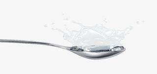 汤匙里飞溅的水花免抠