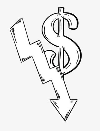 手绘黑色线条箭头免抠