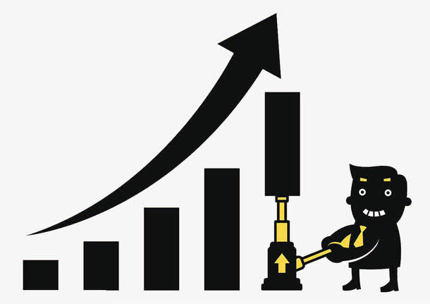 业绩的上升趋势免抠