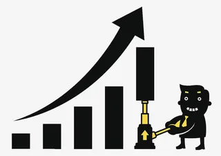 业绩的上升趋势免抠