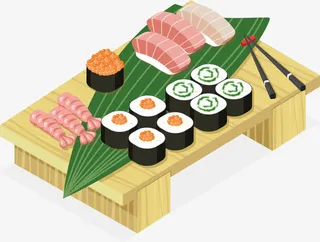 日本料理矢量图免抠
