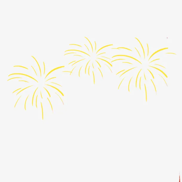 春节喜庆烟花免抠图免抠