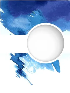 蓝色水彩圆环宣传背景模板高清