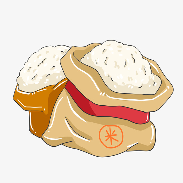 美味大米元素免抠
