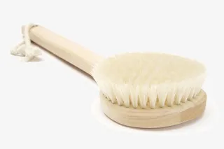 圆头木制软毛洗澡刷免抠