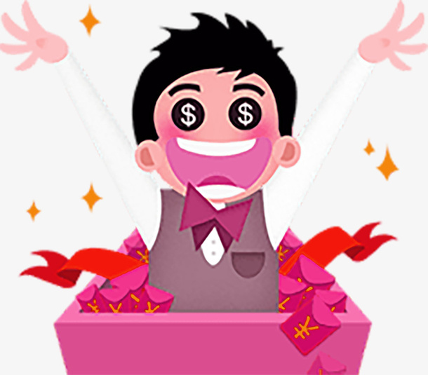 礼盒里的小孩免抠