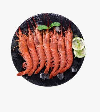 冻阿根廷红虾免抠