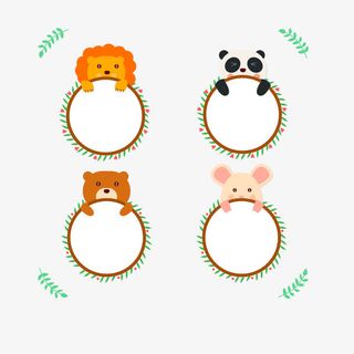 动物文案背景矢量素材