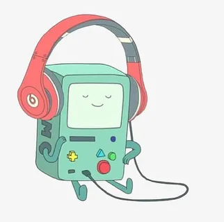 带着耳机的游戏机免抠
