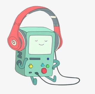 带着耳机的游戏机免抠