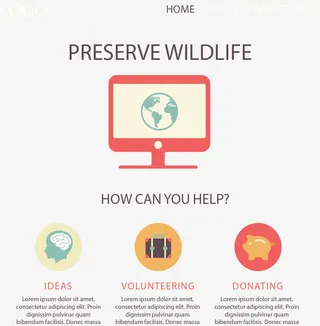 商务服务网站首页免抠