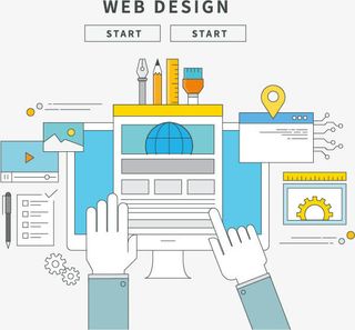 矢量网络线性电子科技免抠