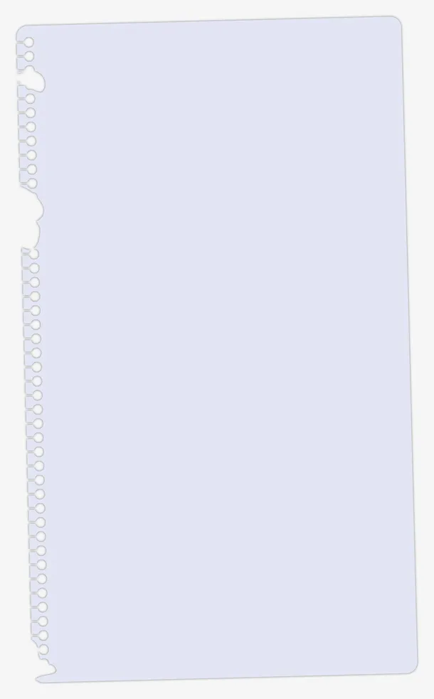 活页本的一张纸免抠