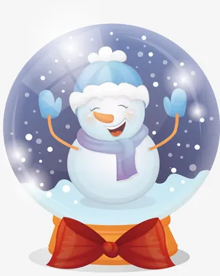 精美光效水晶球免抠