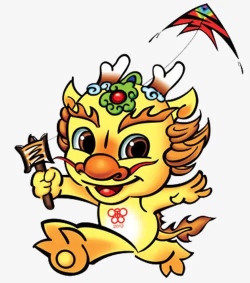 放风筝小龙人免抠