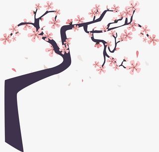 树枝鲜花PNG下载免抠