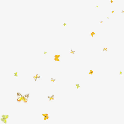 蝴蝶漂浮png素材免抠