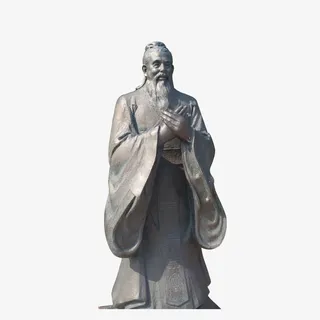 老子的雕像免抠