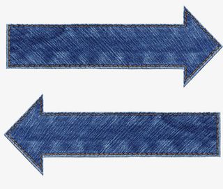 牛仔布料箭头免抠