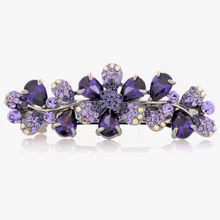 紫色精选水钻头饰免抠