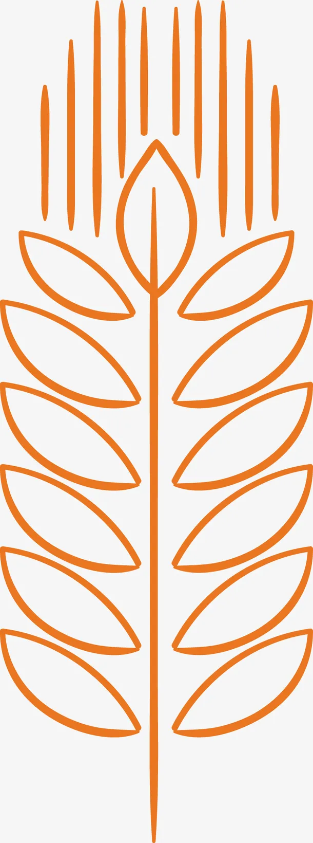 卡通红色小麦矢量图免抠