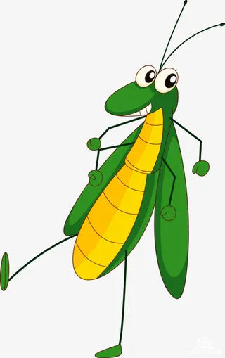 开心的蝗虫先生免抠