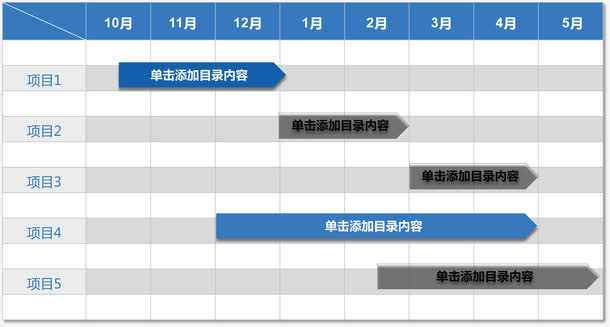 表格项目甘特图.免抠