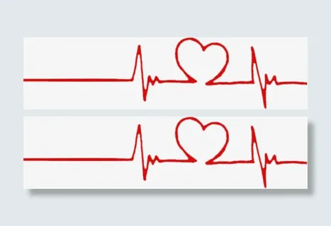 红色心动直线曲线免抠 红色心动直线曲线免抠