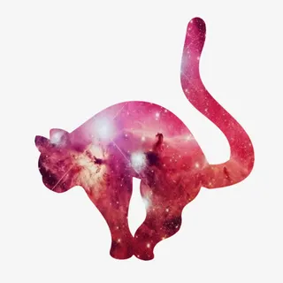 潮流猫咪剪影免抠