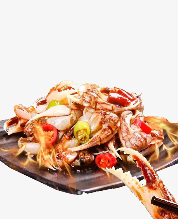 美味麻辣蟹钳PNG免抠
