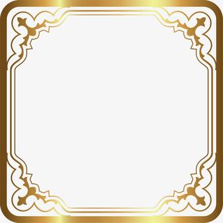 奢华金色边框免抠