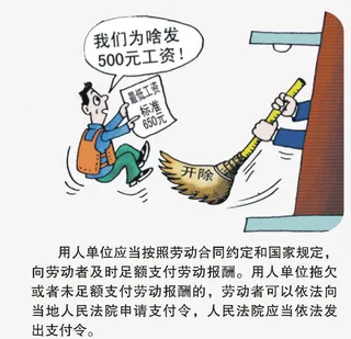 矢量最低工资标准素材免抠