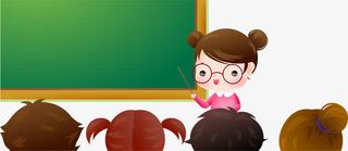 卡通矢量讲课的老师免抠