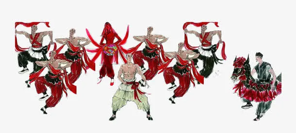 中国风舞剧素材免抠