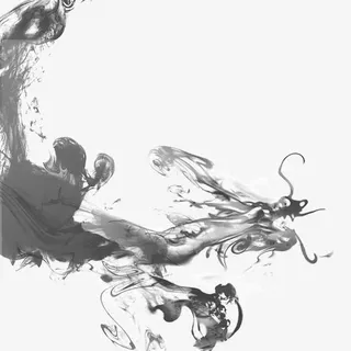 水墨龙免抠