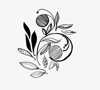 黑白花纹装饰免抠