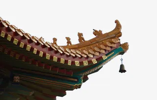 中式屋檐传统设计免抠