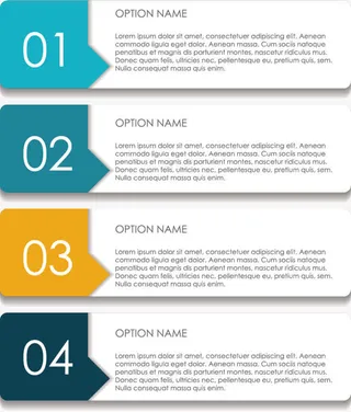 矢量步骤图表免抠