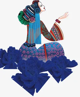 藏族元素藏族美女免抠 藏族元素藏族美女免抠