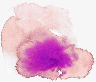 粉紫色水粉装饰花卉素材免抠