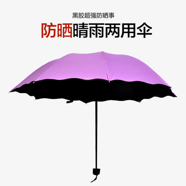 防晒晴雨两用伞免抠