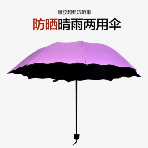 防晒晴雨两用伞免抠