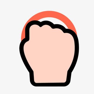 点击的手势图标icon图标箭头免抠