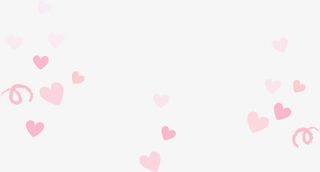 粉色爱心漂浮免抠