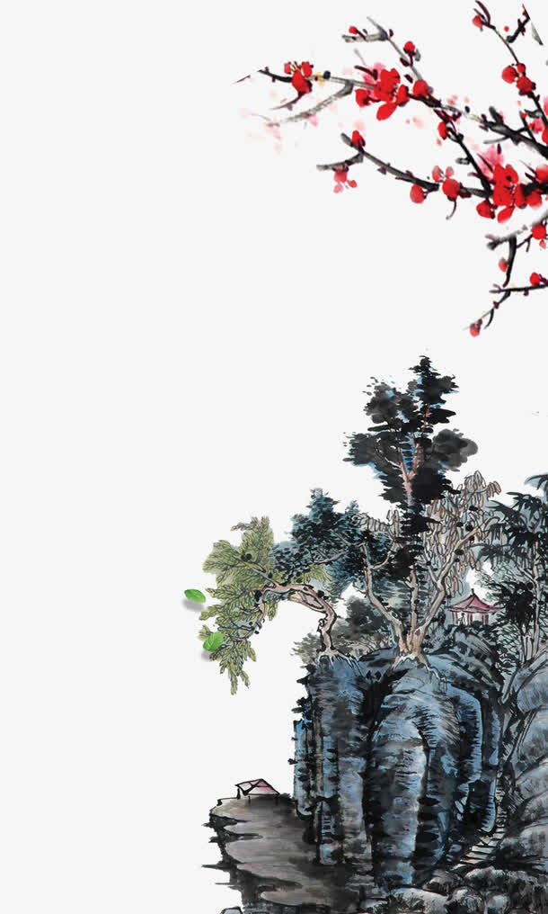 水墨画免抠