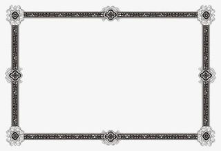 中国风线条纹理式边框免抠